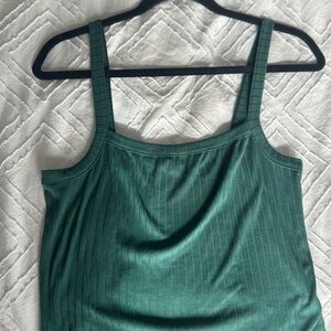 Ardene Forest Green Ribbed Cami Tank